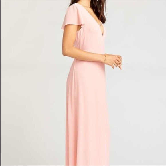 Show Me Your MuMu Sophia Wrap Dress Dusty Blush - Picture 4 of 14